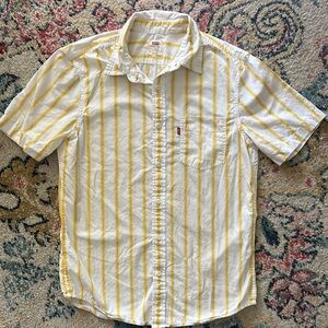 Levi's Men's Yellow Striped Shirt